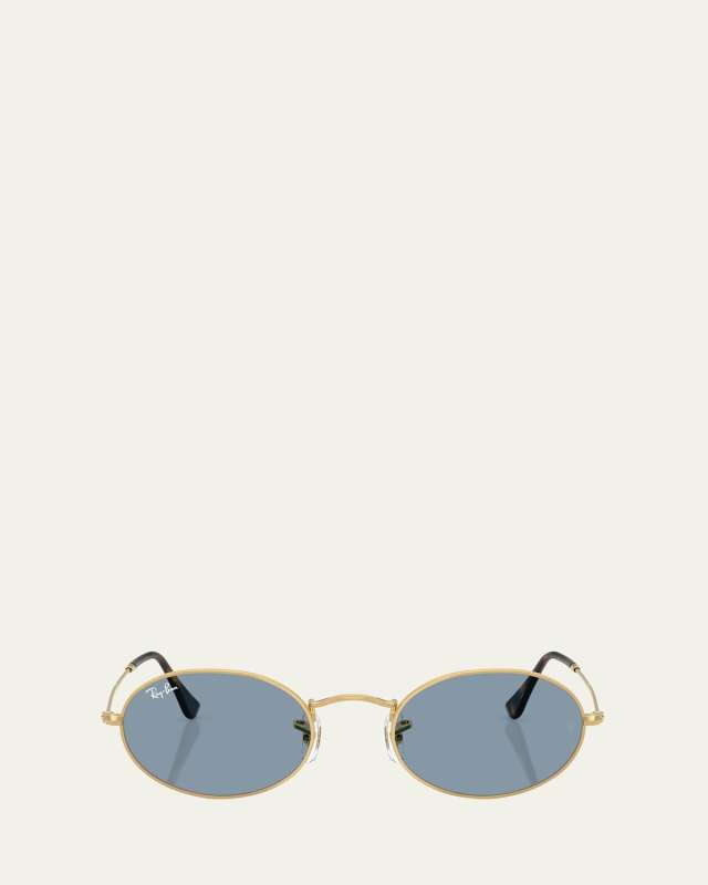 Metal Oval Sunglasses